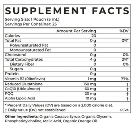 Cymbiotika Liposomal Glutathione Packets