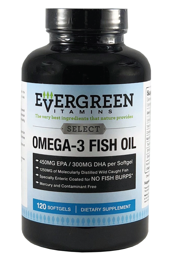 Evergreen High Potency Omega 3 Fish Oil